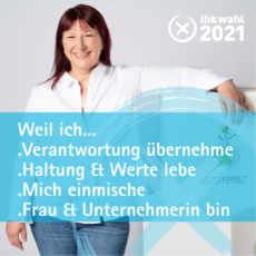 Beate Mader stellt sich zur IHK Wahl 2021