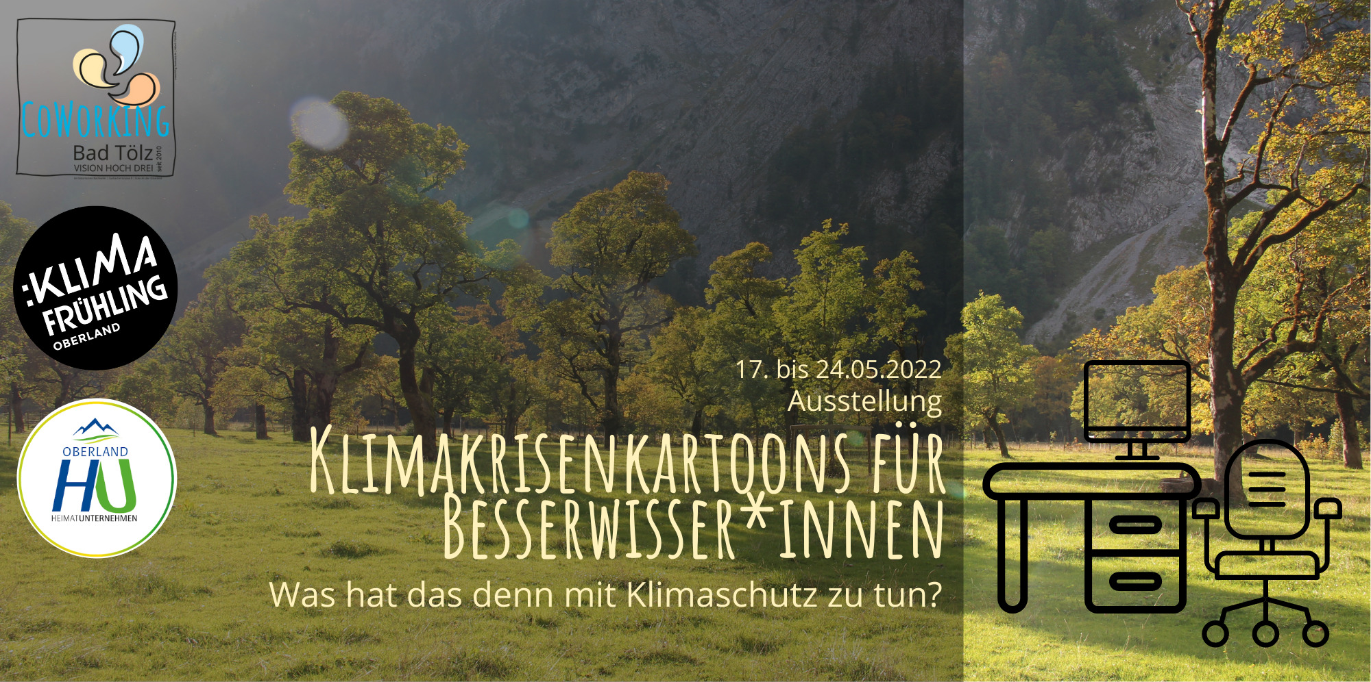 Ausstellung: „KlimaKrisenKartoons für Besserwisser*innen“
