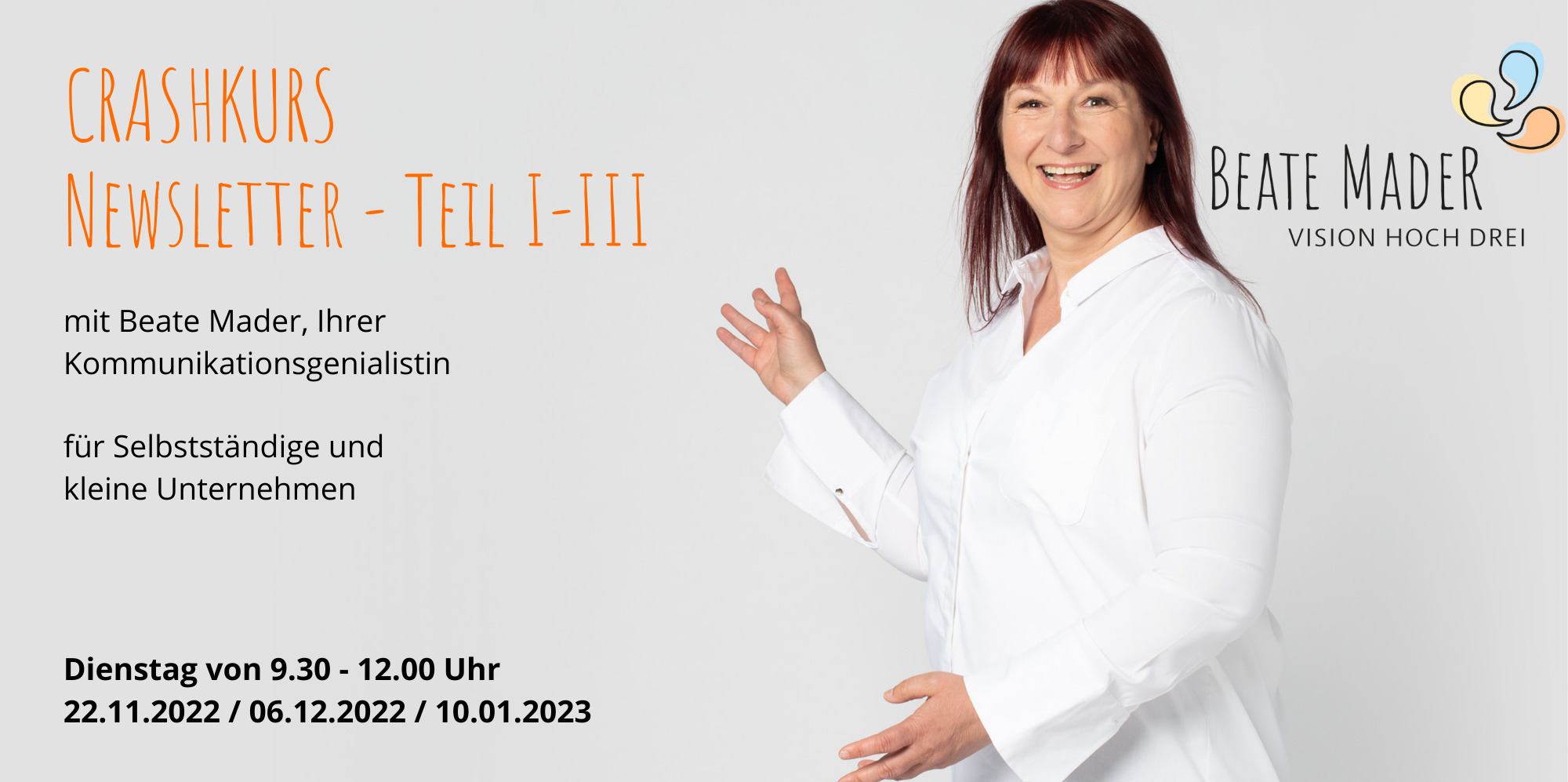 Newsletter Kurs – in drei Schritten zum eigenen Newsletter (Hybrid)