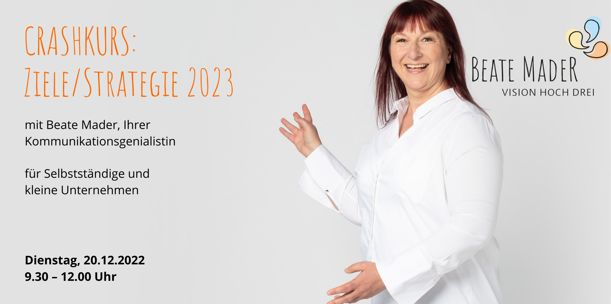 Crashkurs: Ziele/Strategie 2023