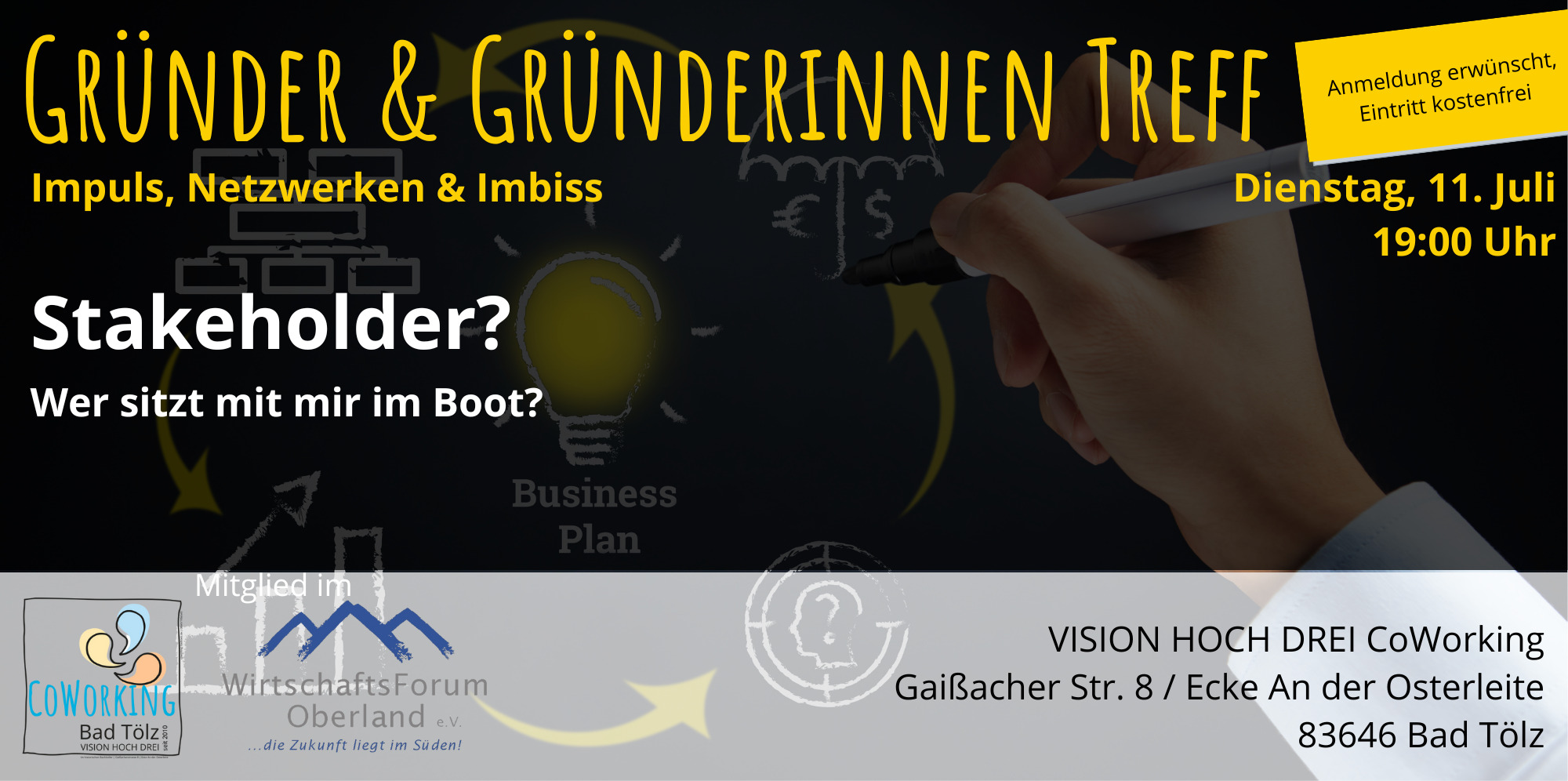 Gründerinnen und Gründer Treff mit Impuls und Netzwerke