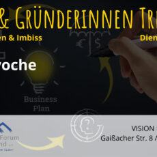 Gründerinnen und Gründer Treff mit Impuls und Netzwerken