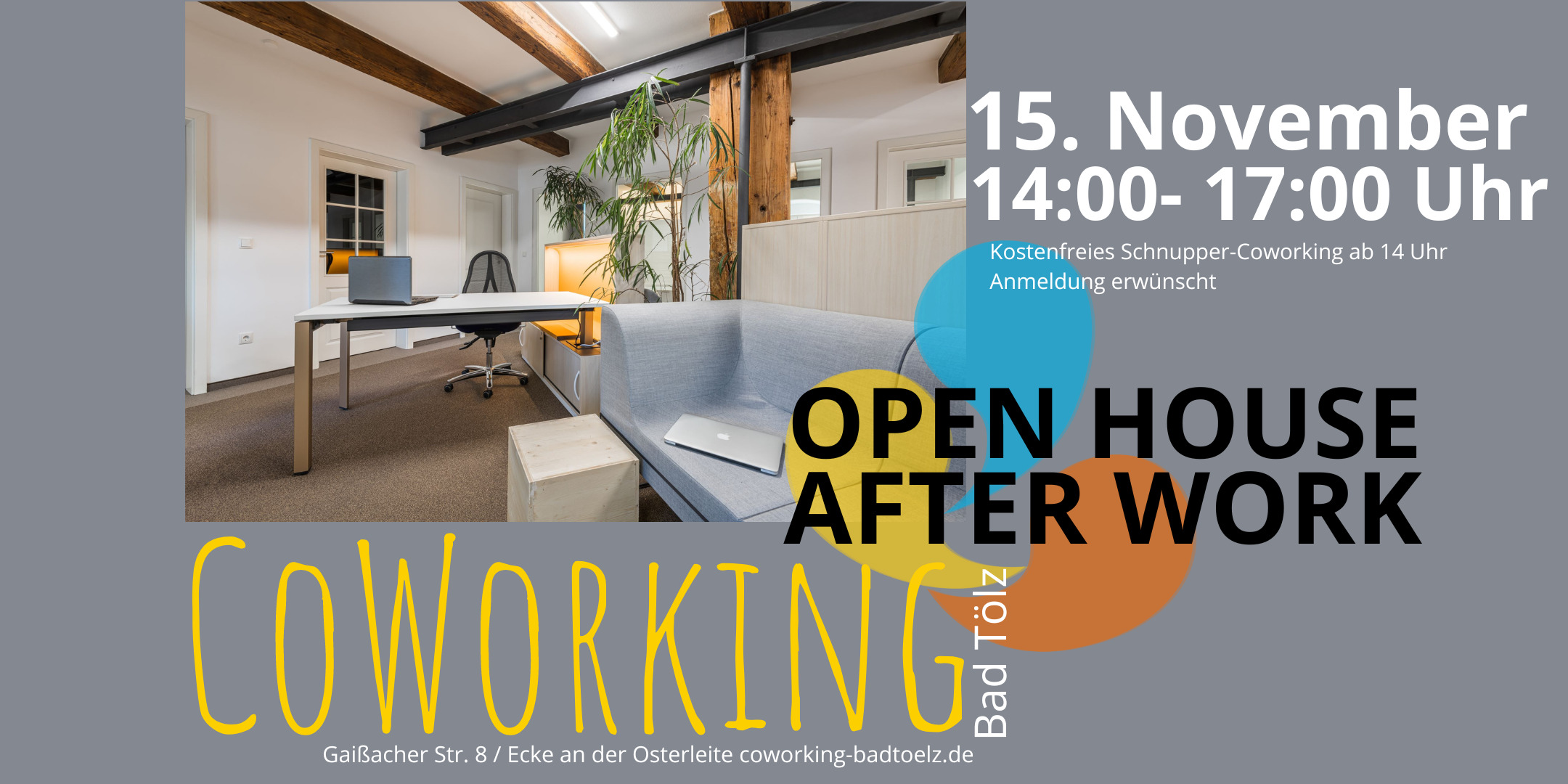 Open House & After Work im CoWorking Bad Tölz