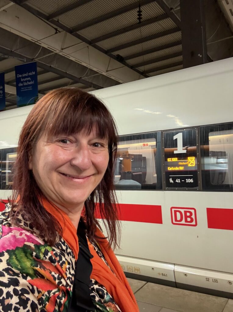 Beate Morgens in Muenchen am HBF