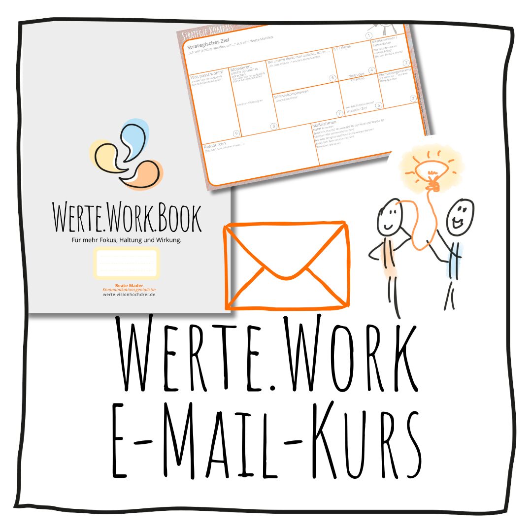 Werte-Karten 25 Werte.Work .Book E Mail Kurs