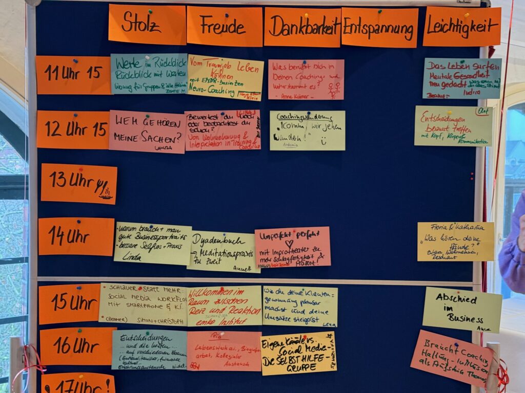 Sessionboard Tag 1 coachcamp2026