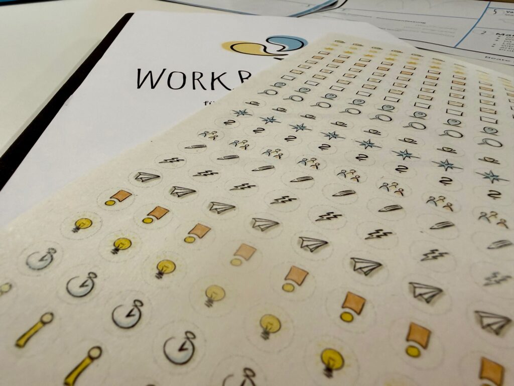 Ein Bullet Journal für meine Work.Books? 2 Work Book Journal Aufkleber c Beate Mader