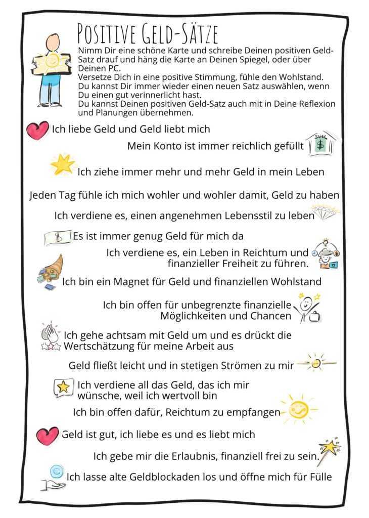 Positive Geldsaetze 1