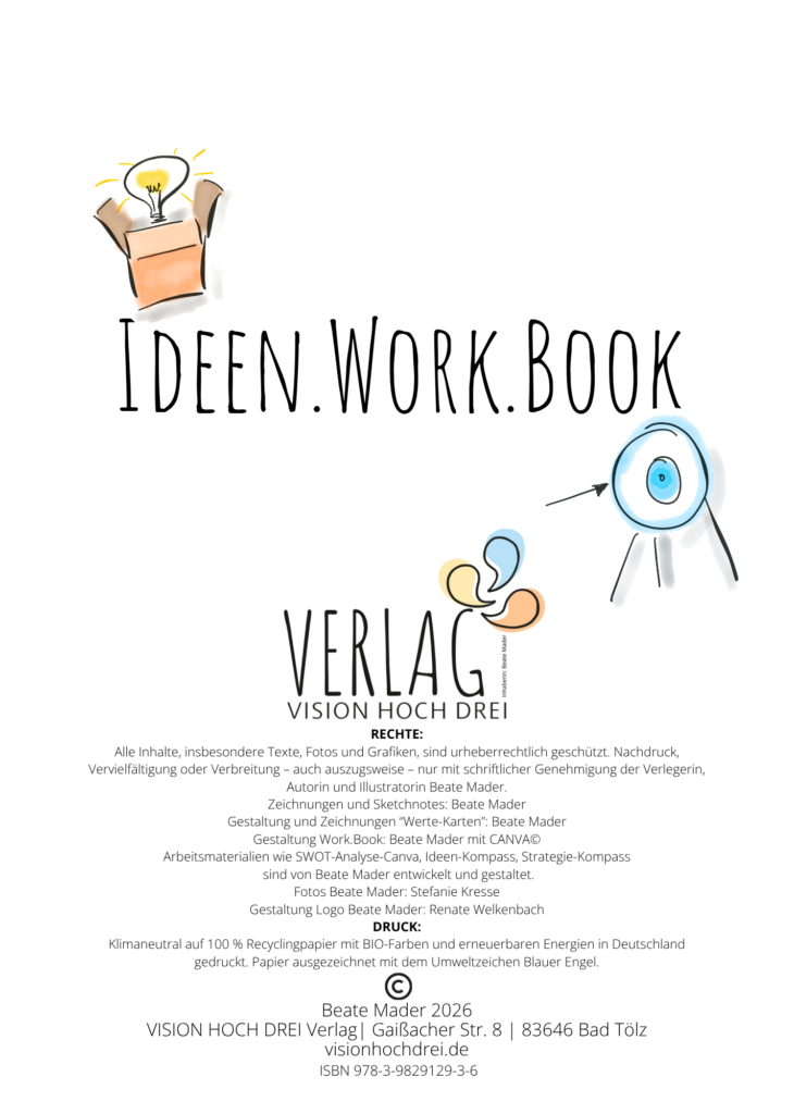 Innenseite Ideen.Wokr .Book by Beate Mader