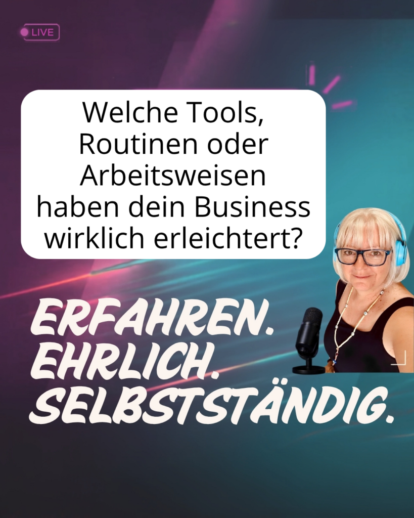 Erfahren. Ehrlich. Selbstständig! Ich war Premierengast bei Doris Schuppe. 6 Selbststaendig Frage 4 von Doris Schuppe