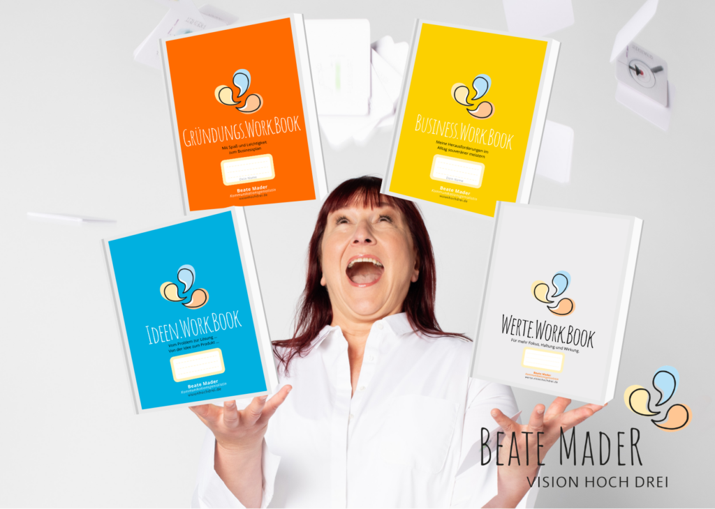 Buchmarketing: Mein Selbstversuch 4 Postkarte Work.Books Vorderseite