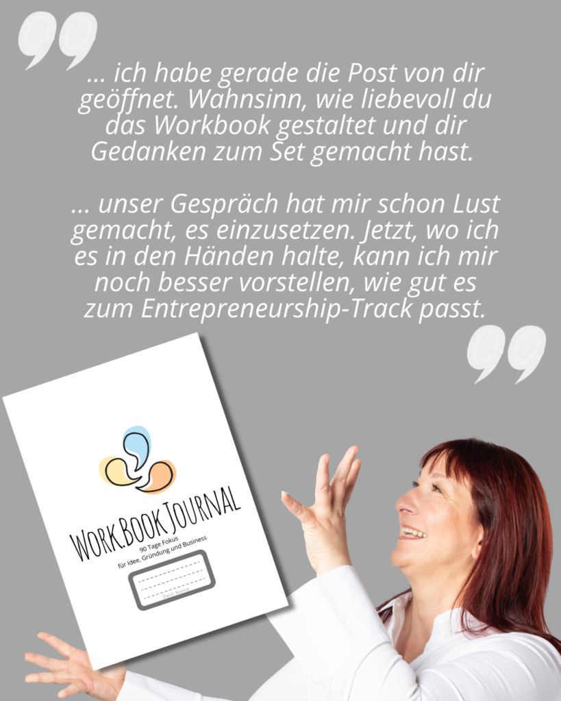 Work Book Journal Zitat Feedback